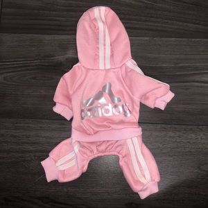 Pink Adidog sweatshirt XS (pet clothes)